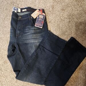 MBX Men's Relaxed Fit Dark Indigo Jeans
